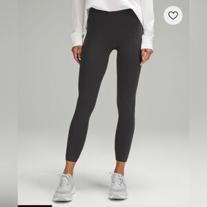 Lululemon Wunder Under SmoothCover High-Rise 25” Graphite Grey (Size 4)